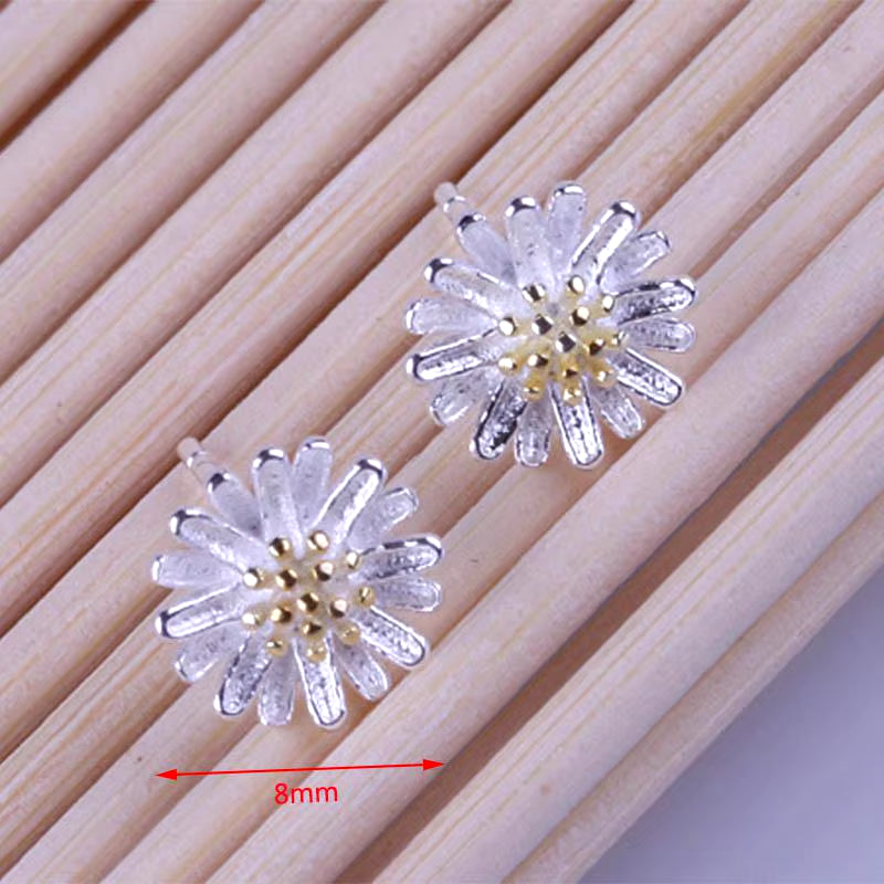 Stud Earrings Exquisite Four-Leaf Clover Zircon Stud Earrings for Women Silver Color Earring Earings Jewelry Earing Brincos Gift